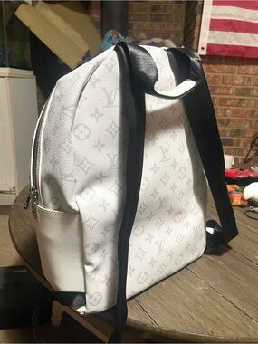 White Louis Vuitton Monogram Backpack - Men's Travel Bag